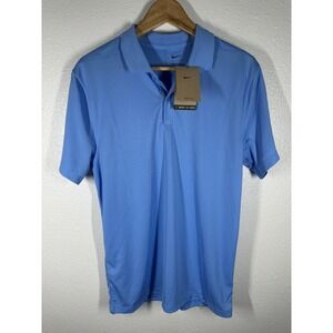 Nike Polo Shirt Mens Small Blue Dri-FIT Golf Performance Short Sleeve NWT
